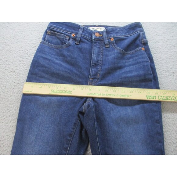 MADEWELL Curvy Fit Blue Stretch Denim High-Rise 5-Pockets Skinny Jeans Sz 27 - Picture 4 of 9